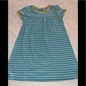 Hanna Andersson blue stripe play dress 140